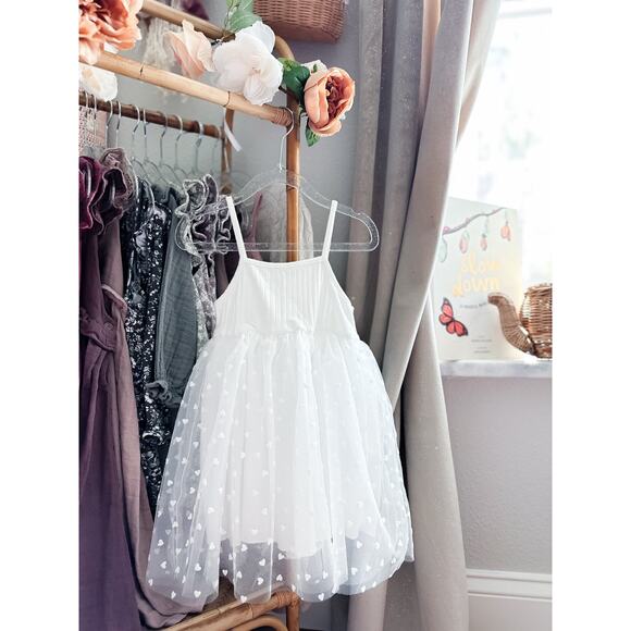 Heart In The Clouds Babydoll Mesh Tulle Tutu Dress 3T - Picture 3 of 3